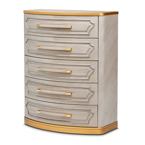 St. Charles Dove Gray 5-Drawer Highboy Chest - Ornate Home