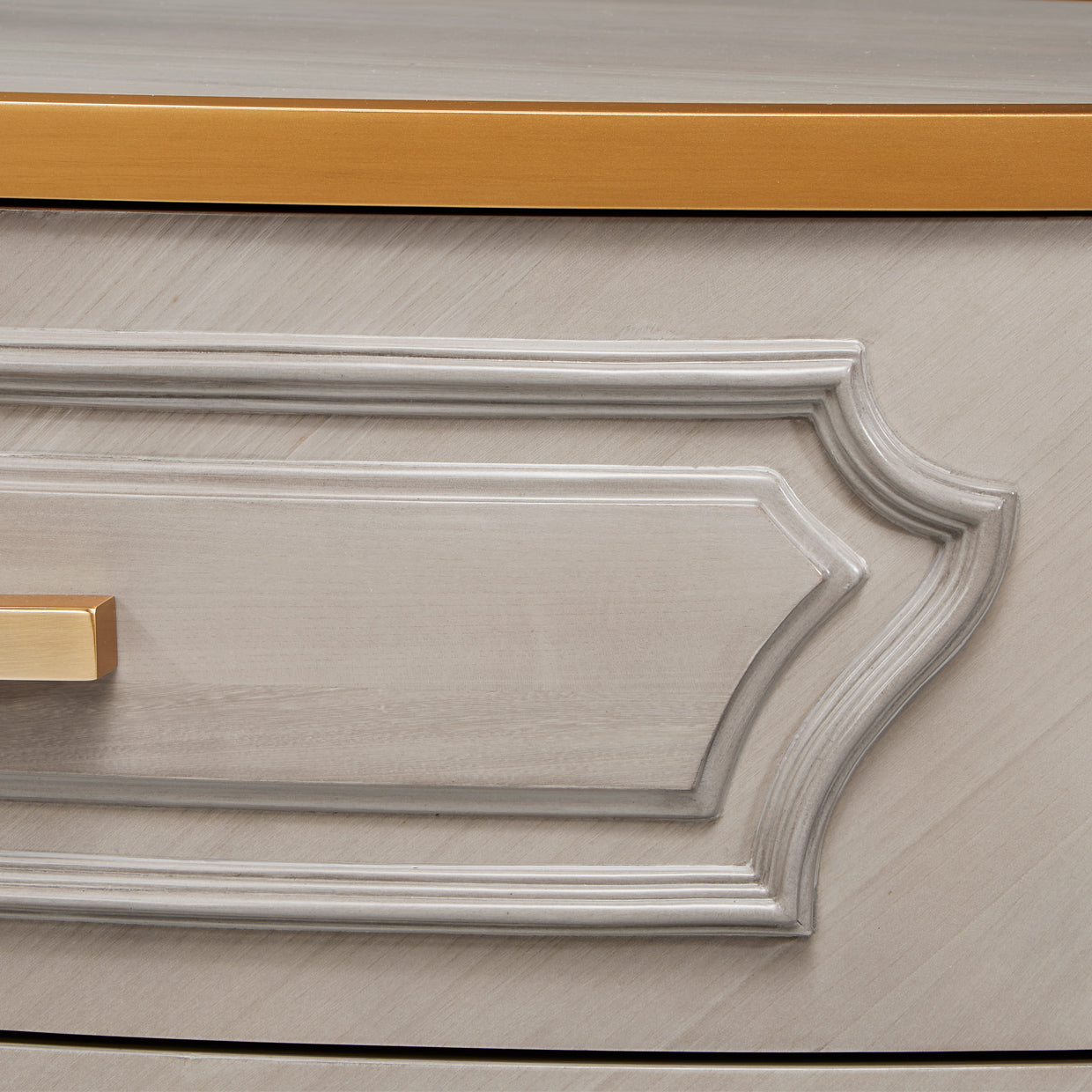 St. Charles Dove Gray 5-Drawer Highboy Chest - Ornate Home