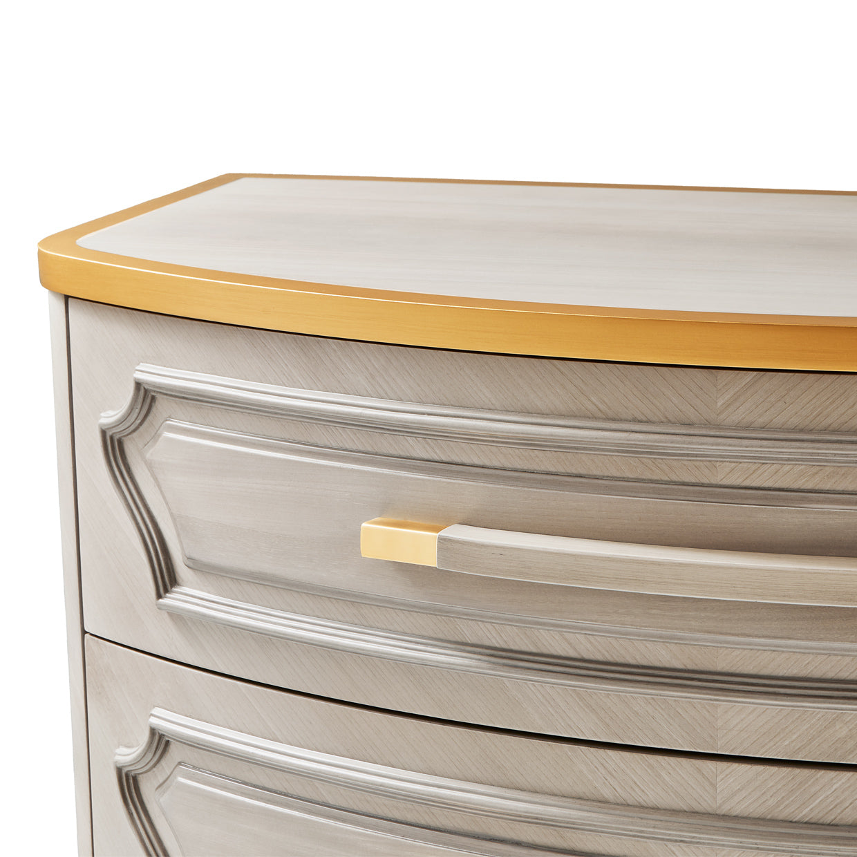 St. Charles Dove Gray 5-Drawer Highboy Chest - Ornate Home
