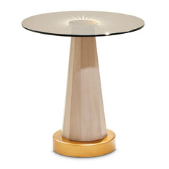 St. Charles Dove Gray Chairside Table - Ornate Home