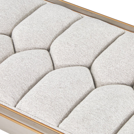 St. Charles Dove Gray/Cirrus Bench - Ornate Home