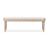 St. Charles Dove Gray/Cirrus Bench - Ornate Home