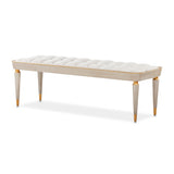 St. Charles Dove Gray/Cirrus Bench - Ornate Home