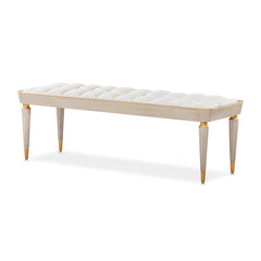 St. Charles Dove Gray/Cirrus Bench - Ornate Home