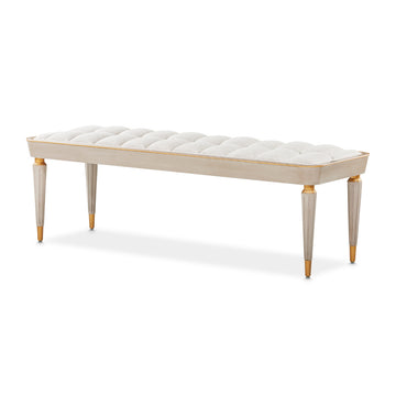 St. Charles Dove Gray/Cirrus Bench - Ornate Home