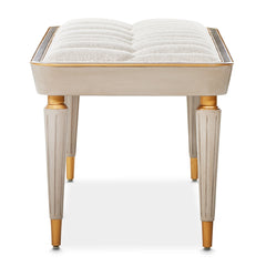 St. Charles Dove Gray/Cirrus Bench - Ornate Home
