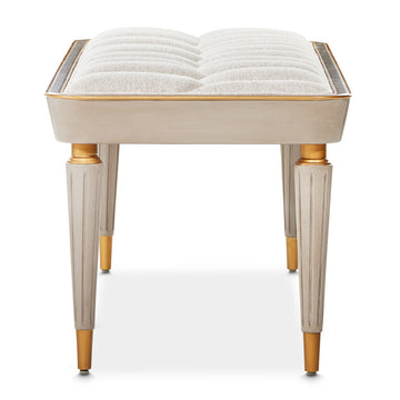 St. Charles Dove Gray/Cirrus Bench - Ornate Home