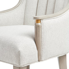 St. Charles Dove Gray/Cirrus Dining Arm Chair (Set of 2) - Ornate Home