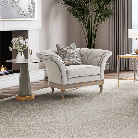 St. Charles Dove Gray/Cirrus Matching Chair - Ornate Home