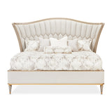 St. Charles Dove Gray/Cirrus Upholstered Bed - Ornate Home