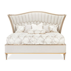 St. Charles Dove Gray/Cirrus Upholstered Bed - Ornate Home