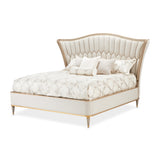 St. Charles Dove Gray/Cirrus Upholstered Bed - Ornate Home