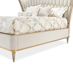St. Charles Dove Gray/Cirrus Upholstered Bed - Ornate Home