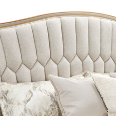 St. Charles Dove Gray/Cirrus Upholstered Bed - Ornate Home