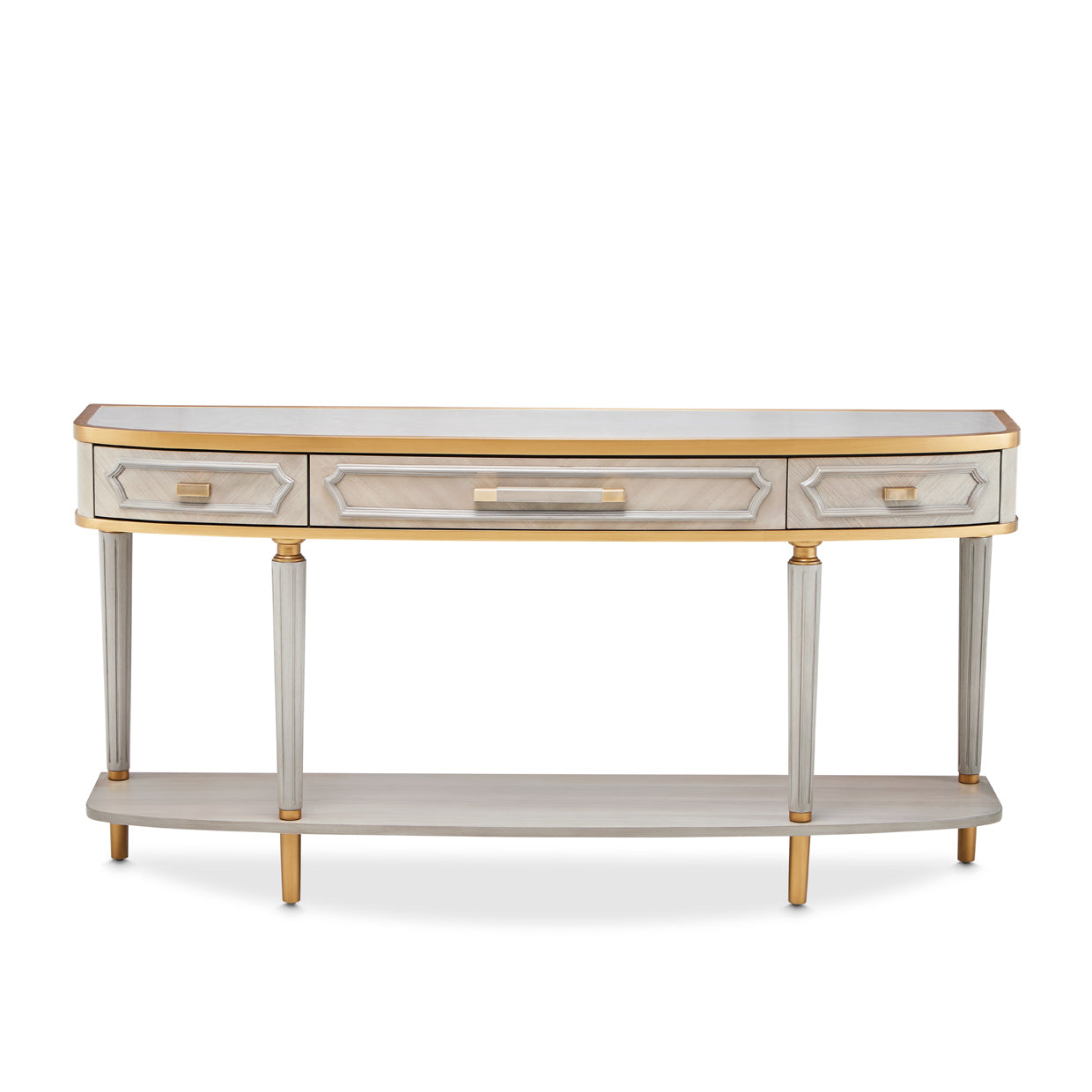 St. Charles Dove Gray Console Table - Ornate Home