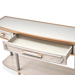 St. Charles Dove Gray Console Table - Ornate Home