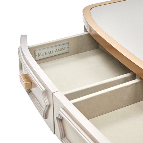 St. Charles Dove Gray Console Table - Ornate Home