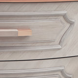 St. Charles Dove Gray Display Cabinet - Ornate Home