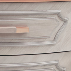 St. Charles Dove Gray Display Cabinet - Ornate Home