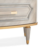 St. Charles Dove Gray Display Cabinet - Ornate Home
