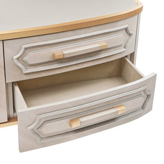 St. Charles Dove Gray Media Cabinet - Ornate Home
