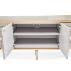 St. Charles Dove Gray Media Cabinet - Ornate Home