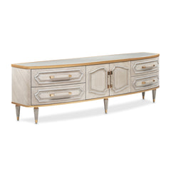 St. Charles Dove Gray Media Cabinet - Ornate Home