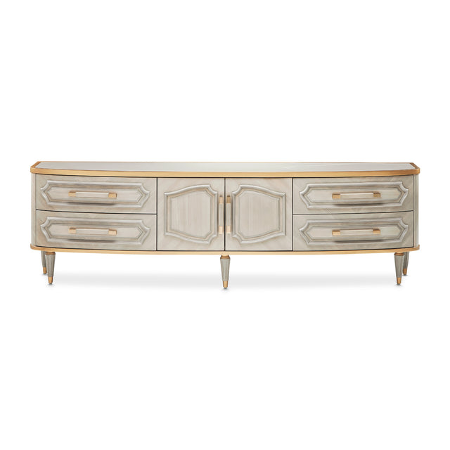 St. Charles Dove Gray Media Cabinet - Ornate Home