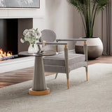 St. Charles Dove Gray/Stratus Accent Chair - Ornate Home