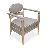 St. Charles Dove Gray/Stratus Accent Chair - Ornate Home