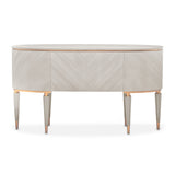 St. Charles Dove Gray Vanity Desk & Mirror - Ornate Home