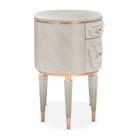 St. Charles Dove Gray Vanity Desk & Mirror - Ornate Home