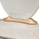 St. Charles Dove Gray Vanity Desk & Mirror - Ornate Home