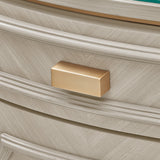 St. Charles Dove Gray Vanity Desk & Mirror - Ornate Home