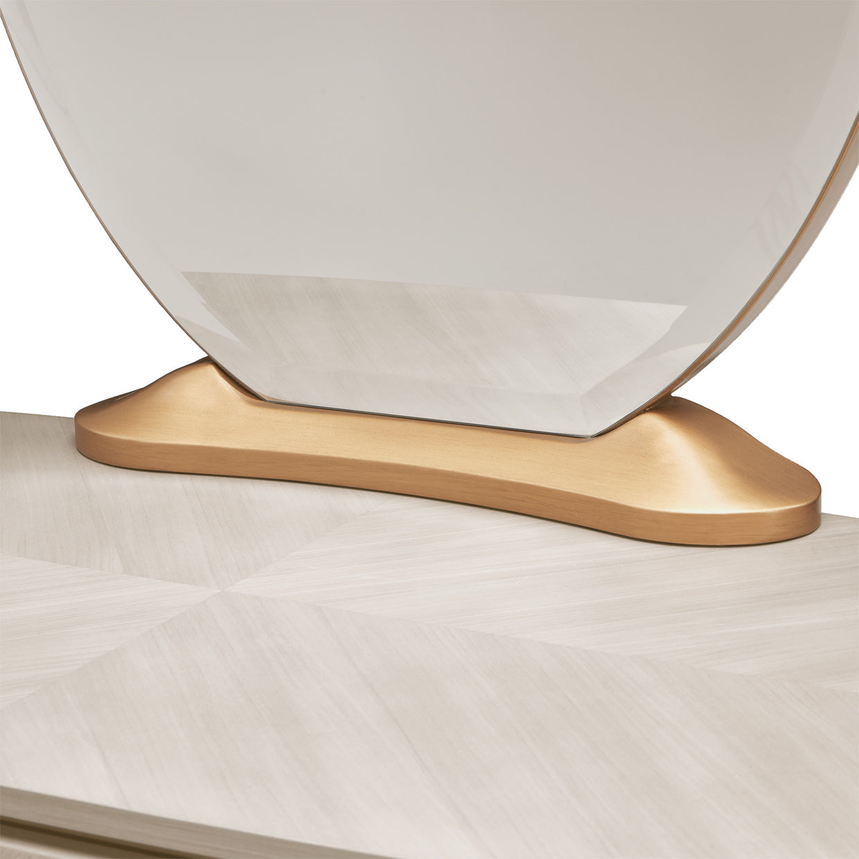 St. Charles Dove Gray Vanity Desk & Mirror - Ornate Home