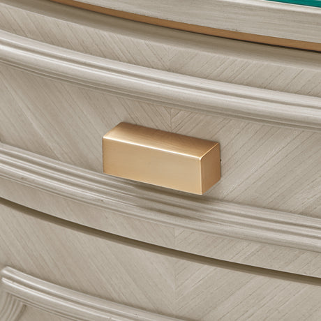 St. Charles Dove Gray Vanity Desk with Mirror & Chair - Ornate Home