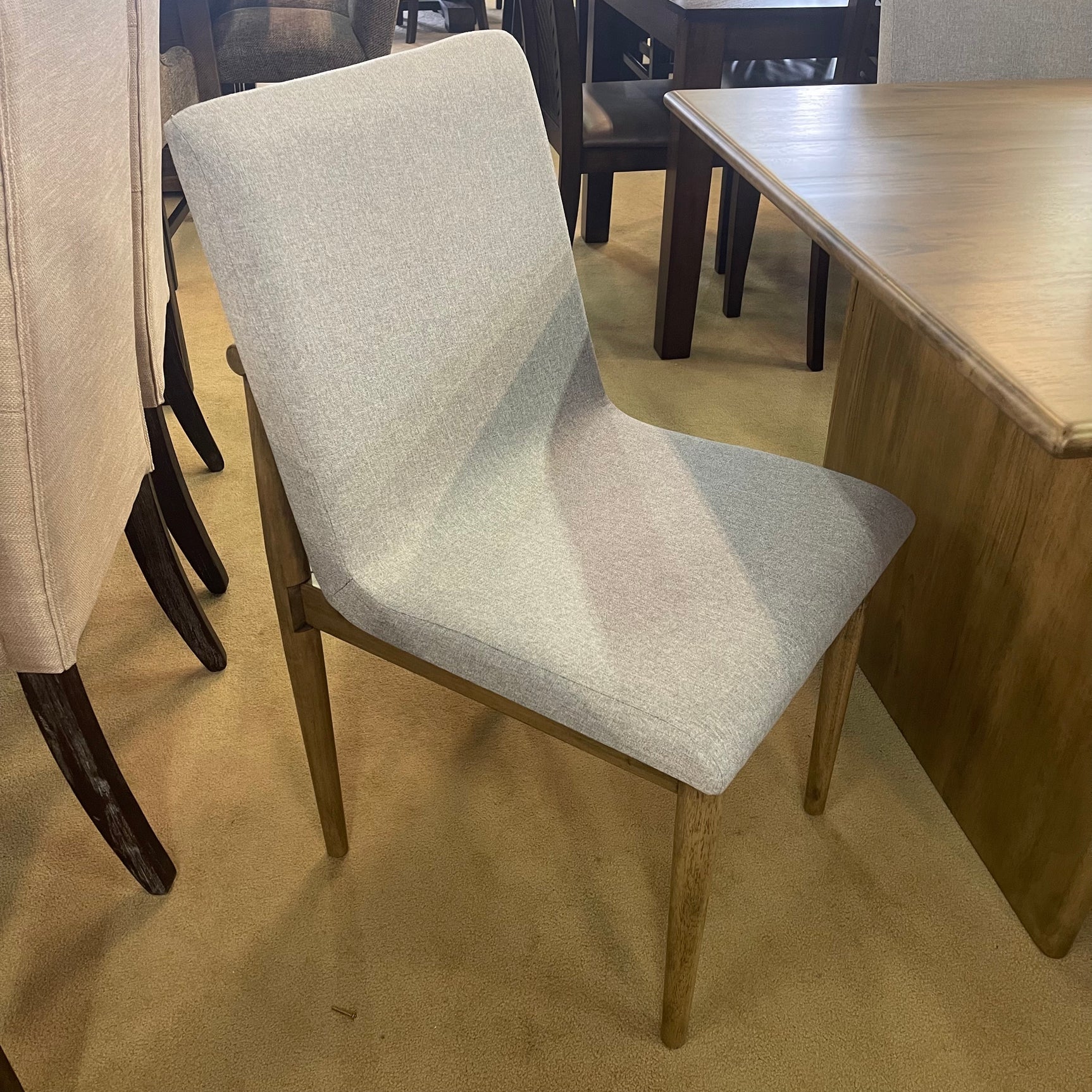 St Gallen Natural Tone & Light Gray Dining Chair (Set of 2) - Ornate Home