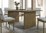 St Gallen Natural Tone & Light Gray Dining Table - Ornate Home