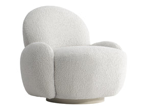 St. Jean Greige/Grey Fabric Swivel Chair - Ornate Home