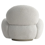 St. Jean Greige/Grey Fabric Swivel Chair - Ornate Home