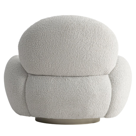 St. Jean Greige/Grey Fabric Swivel Chair - Ornate Home