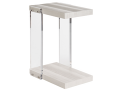 St Kitts White Sand Accent Table - Ornate Home