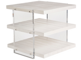 St Kitts White Sand End Table - Ornate Home