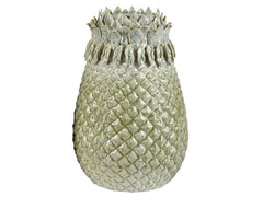 St. Simon Green 13.75" Ceramic Pineapple Large Vase - Ornate Home