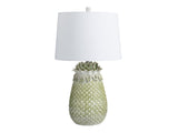 St. Simon Green/White Table Lamp - Ornate Home