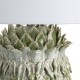 St. Simon Green/White Table Lamp - Ornate Home