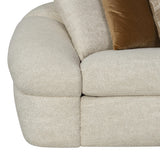 St. Tropez White/Cream Fabric Sectional - Ornate Home