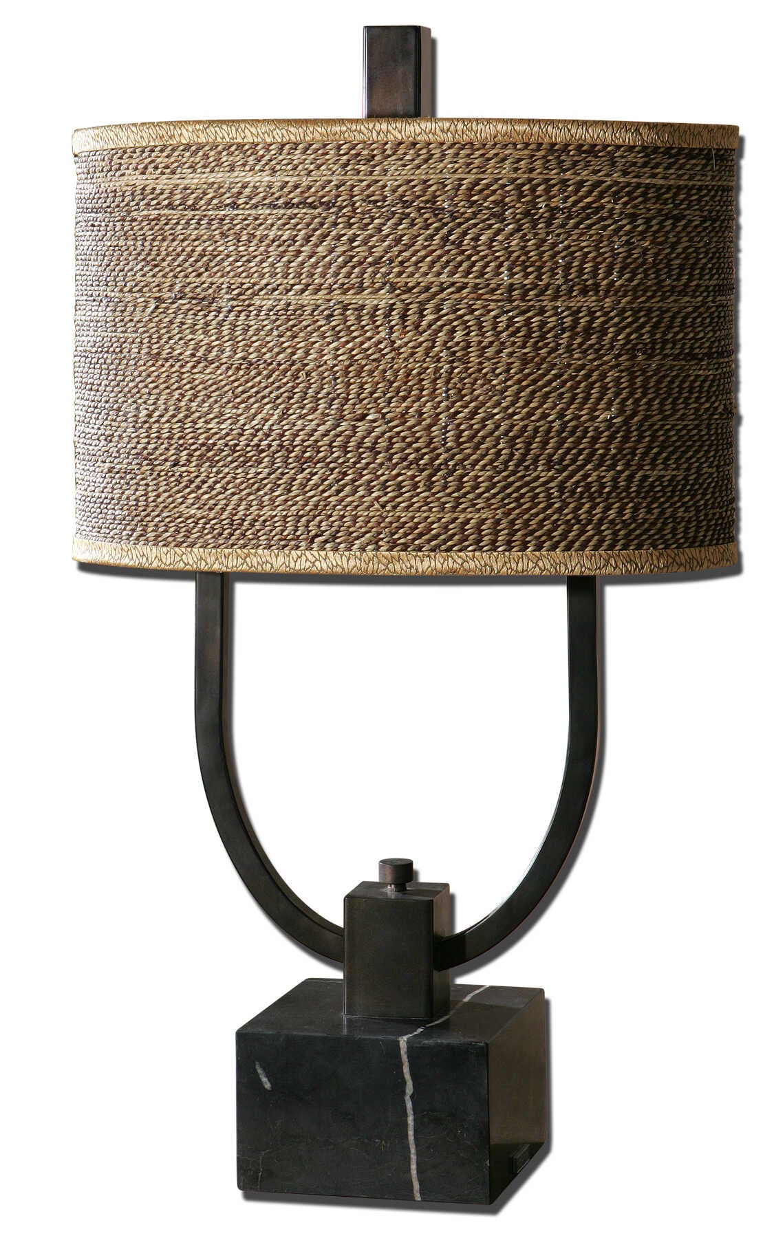 Stabina Black/Bronze/Brown Metal Table Lamp - Ornate Home
