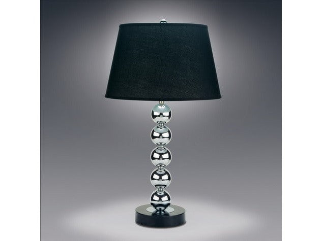 Stacked Ball Chrome 29" Table Lamp - Ornate Home