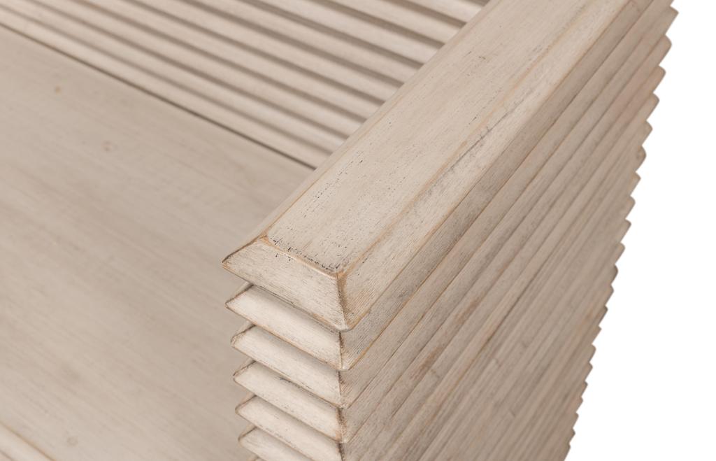 Stacked Grey Bench - Ornate Home